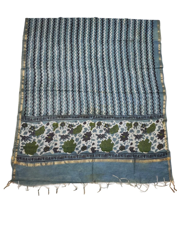 Green Chanderi Silk Vanaspati Print Unstitched Suit Set