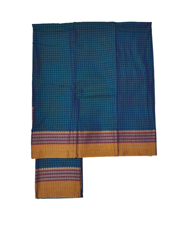Firoza Narayanpet Checkered Handloom Unstitched Salwar Suit