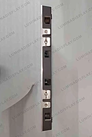 Aluminium diecast indoor LED cabinet 500 x 500 mm, closed back, front service – Lumina