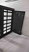 MS GI outdoor P4 LED cabinet 1280 x 1120 mm, grey matte, back service – Lumina Display Systems