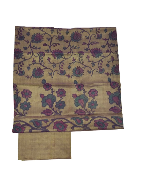 Lavender Banarasi Silk Dress Materials for Women