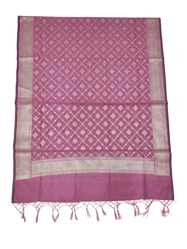 Pink Banarasi Silk Dress Material for Women