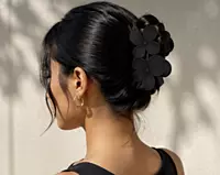 Matte Flower Hair Clips - Minimal Floral Barrettes for Everyday Styling