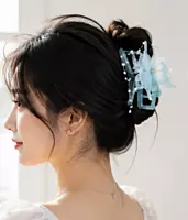 Butterfly Pearl Hair Claw Clips for Women and Girls – Decorative Hairbands