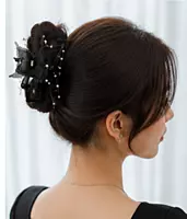 Butterfly Pearl Hair Claw Clips for Women and Girls – Decorative Hairbands