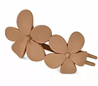 Matte Flower Hair Clips - Minimal Floral Barrettes for Everyday Styling