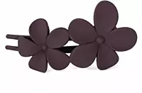 Matte Flower Hair Clips - Minimal Floral Barrettes for Everyday Styling