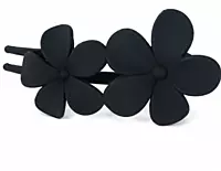 Matte Flower Hair Clips - Minimal Floral Barrettes for Everyday Styling
