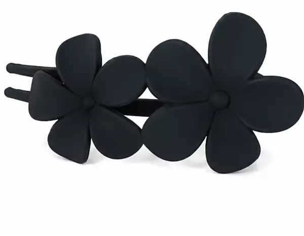 Matte Flower Hair Clips - Minimal Floral Barrettes for Everyday Styling