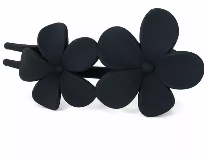 Matte Flower Hair Clips - Minimal Floral Barrettes for Everyday Styling