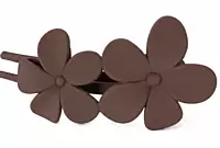 Matte Flower Hair Clips - Minimal Floral Barrettes for Everyday Styling