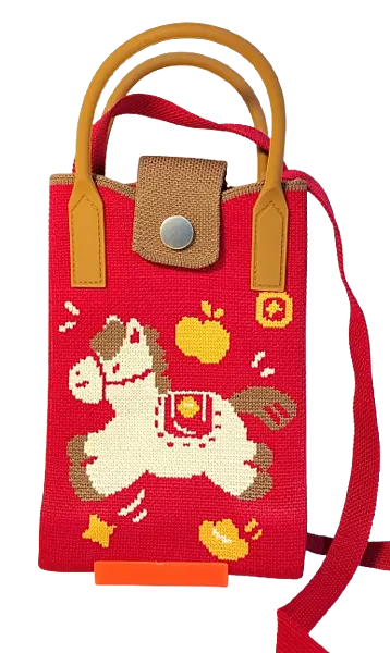 Mini Crossbody Bag For Women & Gril (Red Horse)