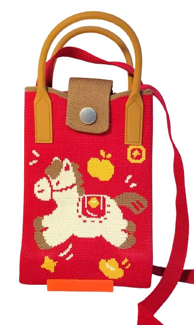 Mini Crossbody Bag For Women & Gril (Red Horse)