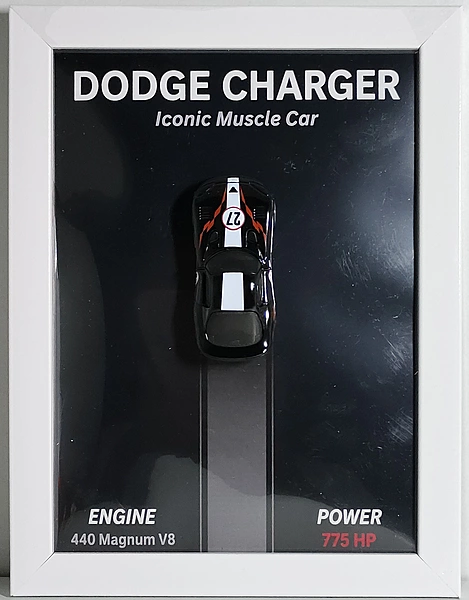 Dodge Charger Die Cast Car Frame
