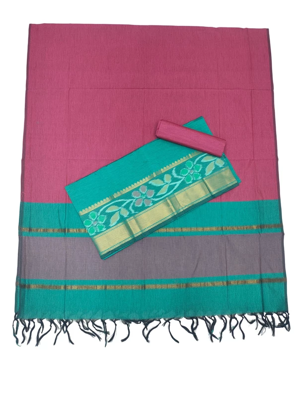 Firoza Pochampally Ikkat Silk Dress Material with Dupatta