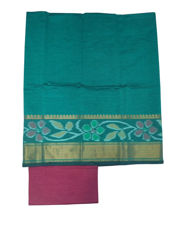 Firoza Pochampally Ikkat Silk Dress Material with Dupatta