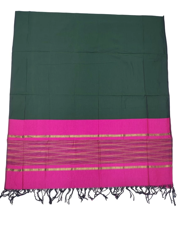 Rani Pink Pochampally Ikkat Silk Unstitched Suit Set