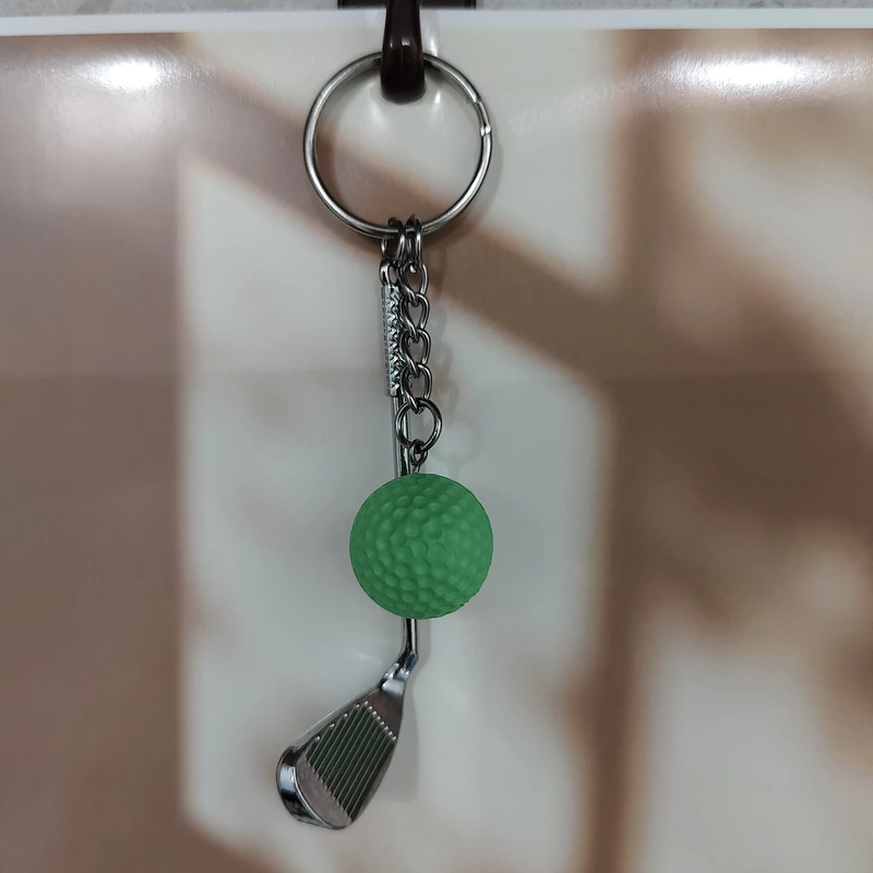 Green, Mini Golf Ball Keychain