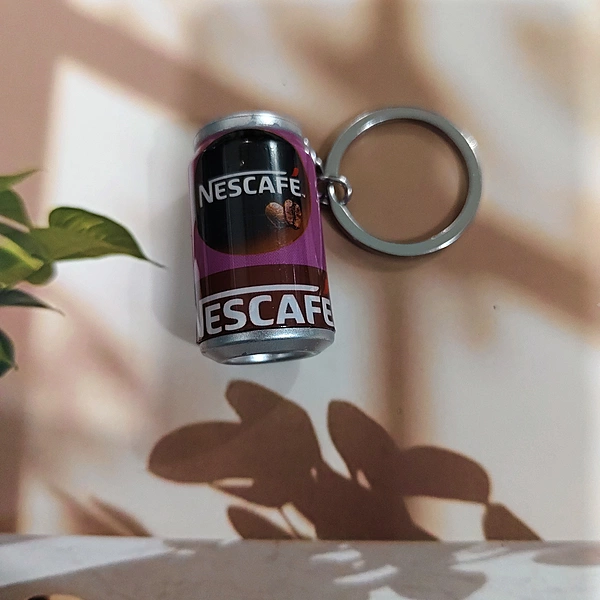 Nescafé Can Metal Keychain / Key Ring