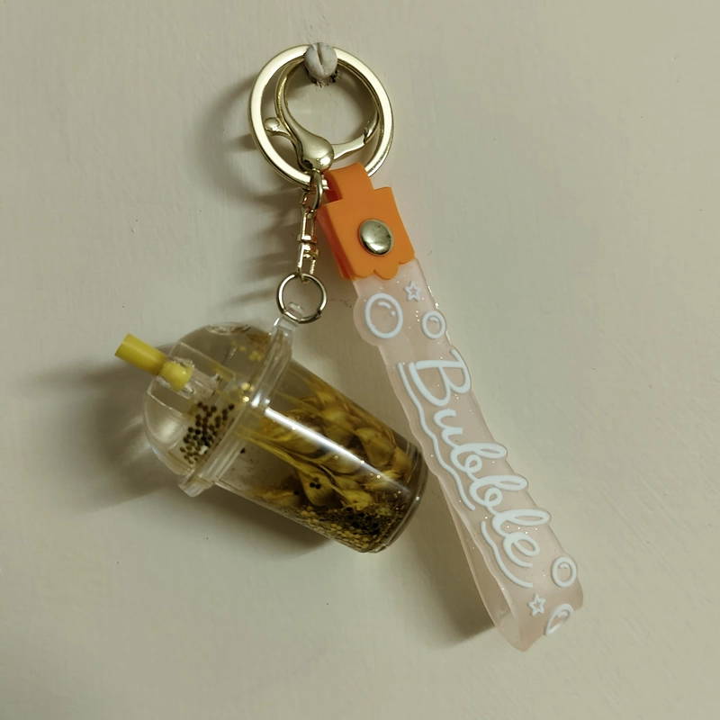 Wheat ! Water Glitter Key Chain