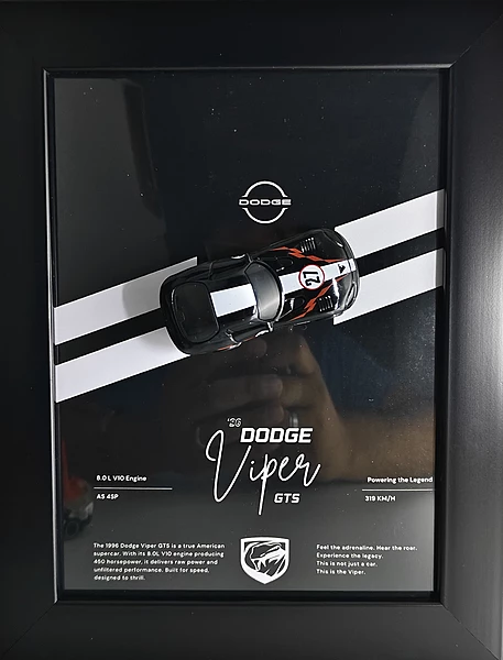 Dodge Die Cast Car Frame