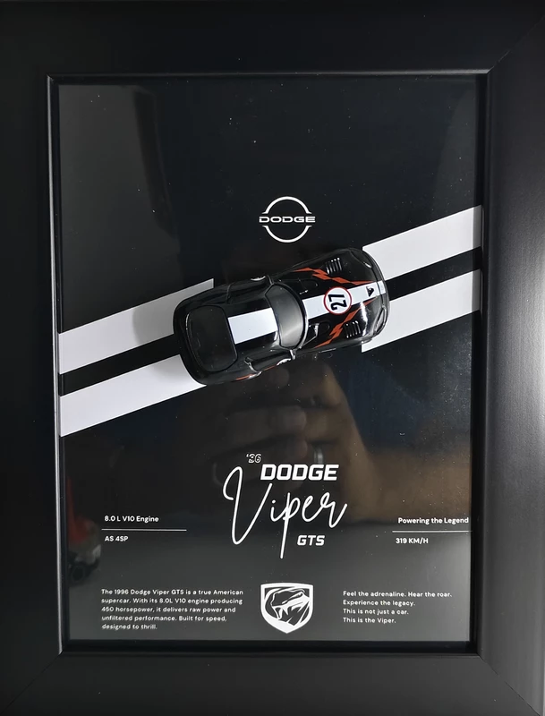 Dodge Die Cast Car Frame
