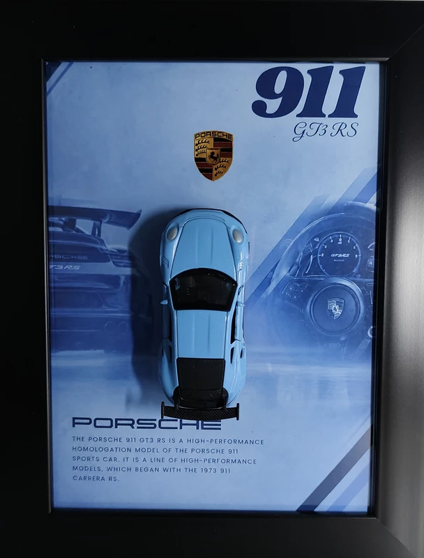 Porsche 911 Die Cast Car Frame A5