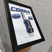 Cobra Blue Die Cast Car Frame