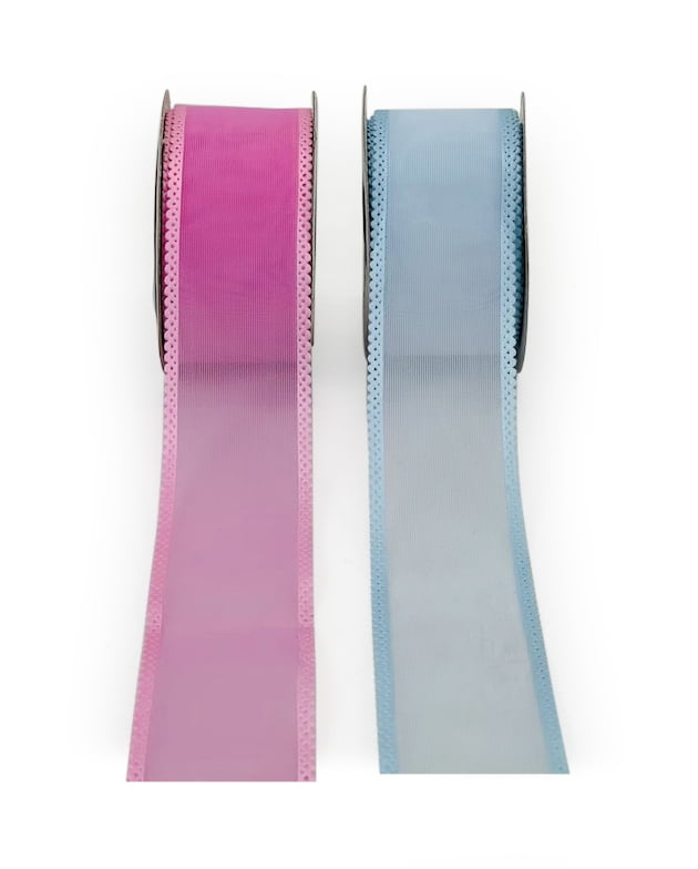 Organza Ribbon With Scalloped Edges - 4 cms