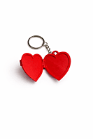 Heart Locket Photo Keychain