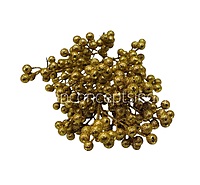 Premium Glitter Berry Cluster - Gold/Red/Blue