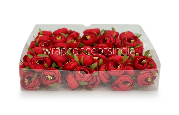 Peonies On Stick-Red