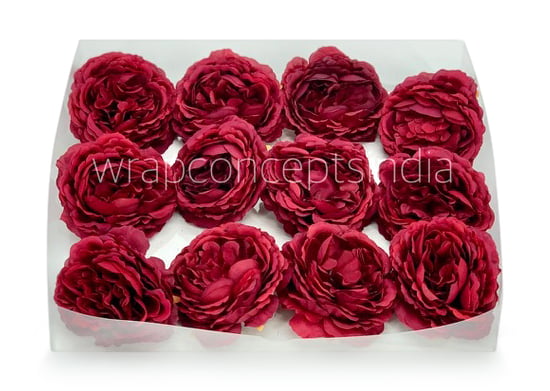 Ornate Peony - Maroon