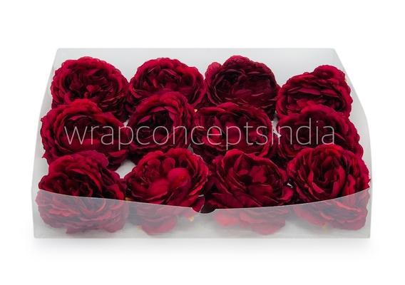 Ornate Peony - Maroon