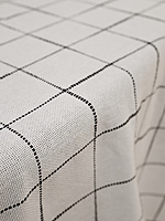 Cotton Yarn Dyed Checkered Table Cloth – Elegant Dining Table Cover