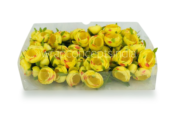 Peonies On Stick-Yellow