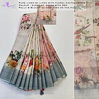 PURE LINEN SAREE YBRSLIN19929