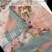 PURE LINEN SAREE YBRSLIN19929