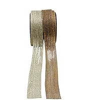 Jute Ribbon With Glitter Weaves