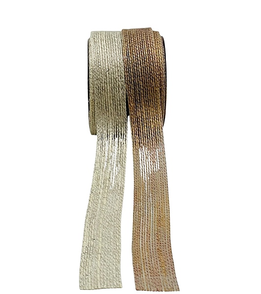 Jute Ribbon With Glitter Weaves