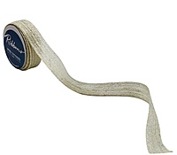 Jute Ribbon With Glitter Weaves