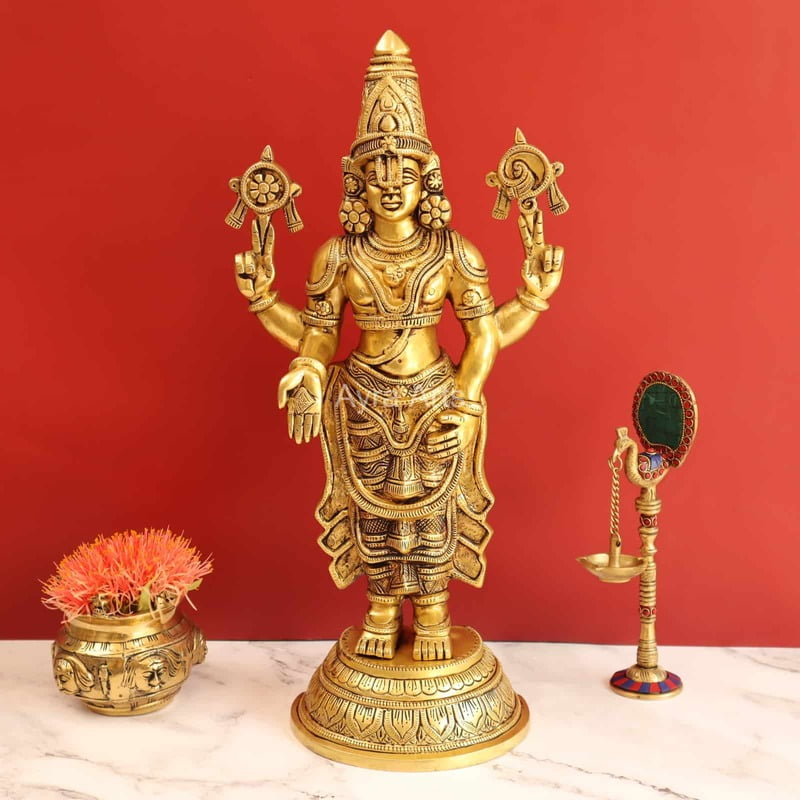 Majestic Balaji in Brass - 19.5 Inch Height