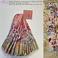 PURE LINEN SAREE YBRSLIN12063