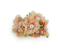 Flowers with White Pearl Centre-Peach