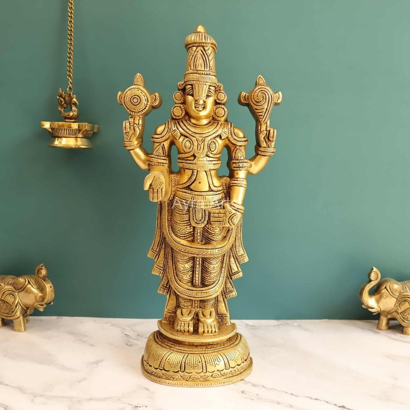 Divine Balaji in Brass - 16.5 Inch Height