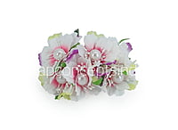 Flowers with White Pearl Centre-White With Hints Of Pink