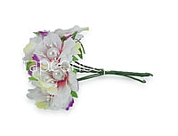 Flowers with White Pearl Centre-White With Hints Of Pink