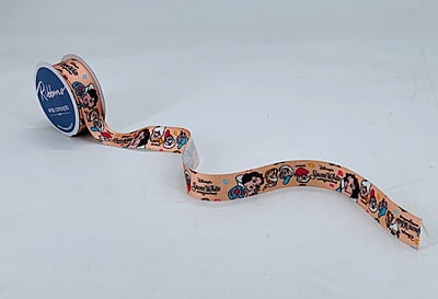 SnowWhite & Seven Dwarfs Ribbon Peach