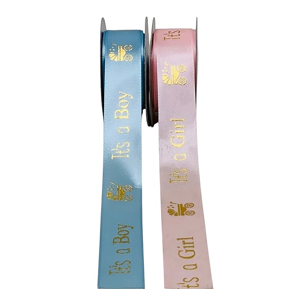 Luxe Baby Reveal Satin Ribbon