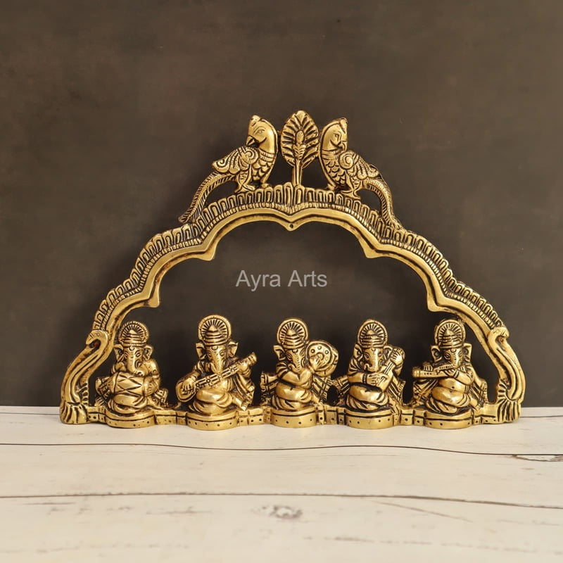 Musical Ganesh Wall Handing 7 Inch Height